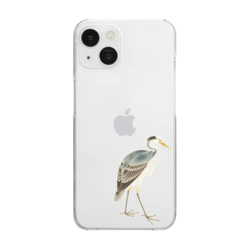 あおさぎ Clear Smartphone Case
