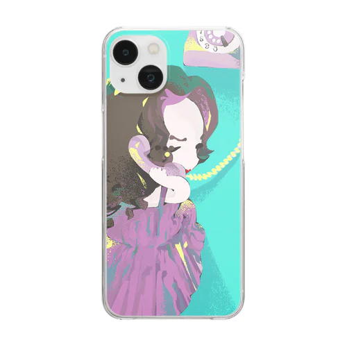 ミニキャラシリーズ：Are you listening? Clear Smartphone Case