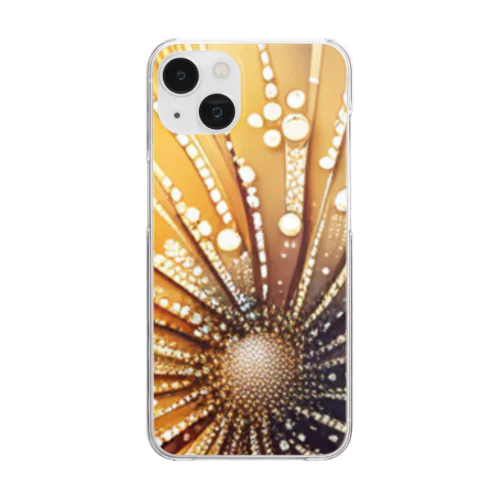 露の滴の貝殻 Clear Smartphone Case