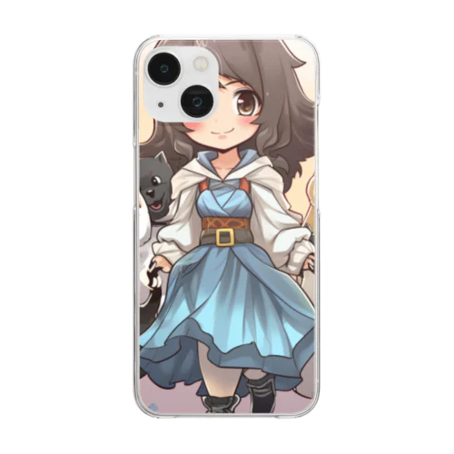 柴犬と魔法使い Clear Smartphone Case