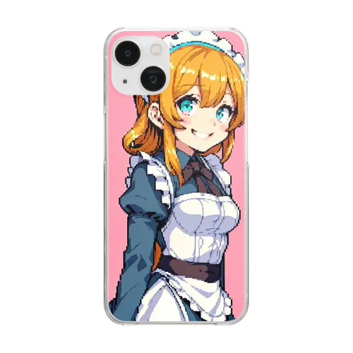 可愛いドット女の子 Clear Smartphone Case