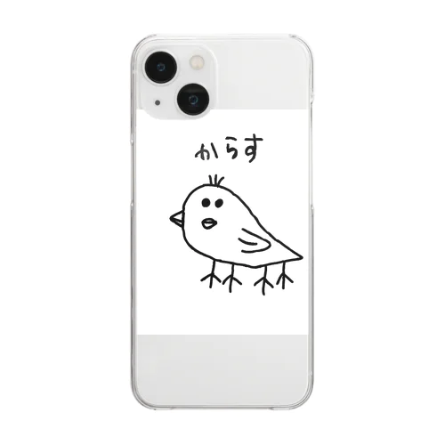 美からす Clear Smartphone Case