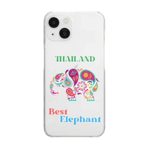 THAILAND Best Elephant 🐘 クリアスマホケース