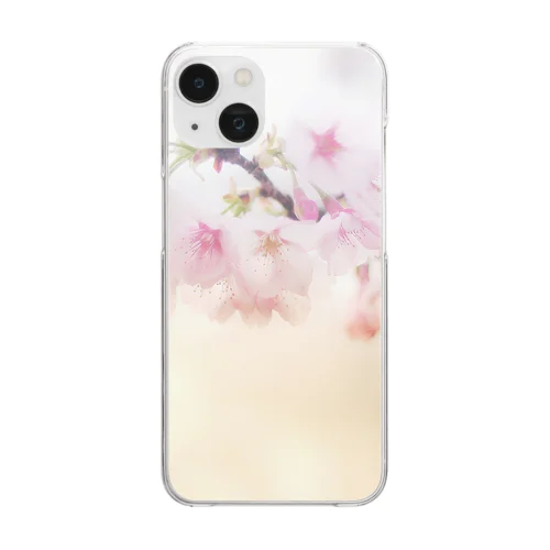 河津桜 Clear Smartphone Case