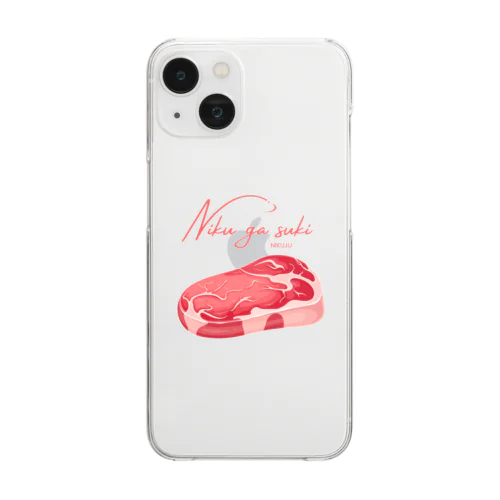 Niku ga suki Clear Smartphone Case