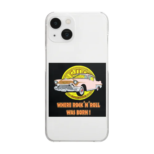 50’ｓ Ｒｏｃｋ＆Ｒｏｌｌ Clear Smartphone Case