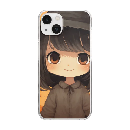 魔女っ子MEGU ハロウイン風 Clear Smartphone Case