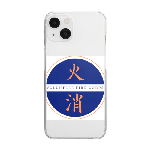 頑張れ消防団 Clear Smartphone Case