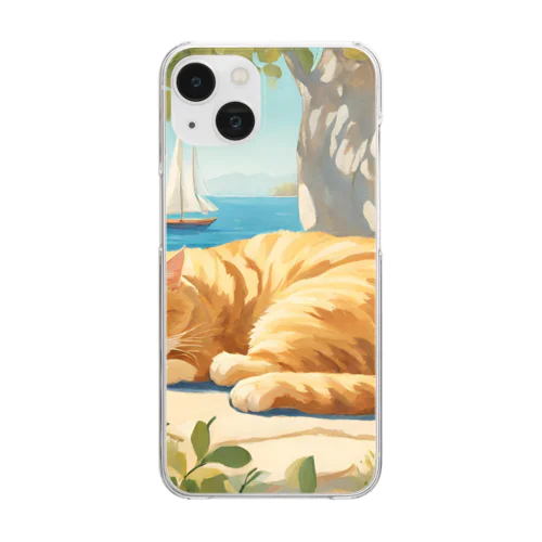 猫の夢 Clear Smartphone Case