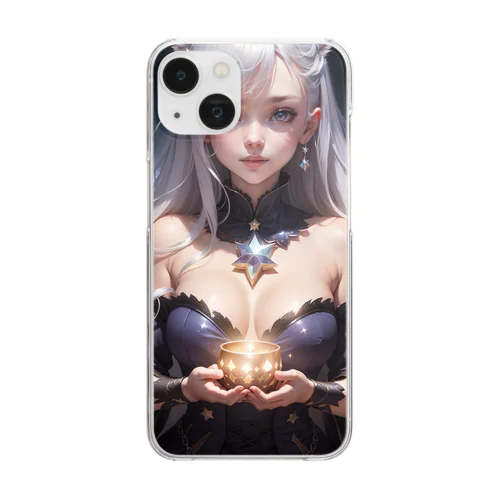 ねこ耳魔女のハロウィーン　 Clear Smartphone Case