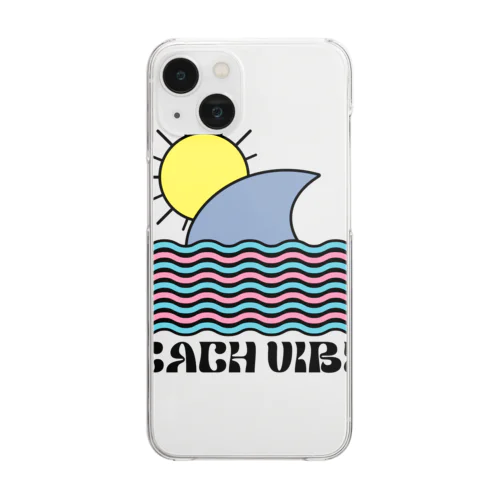 BEACH VIBES Clear Smartphone Case