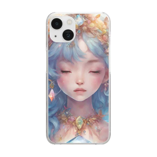 アメジストに祈る少女 Clear Smartphone Case