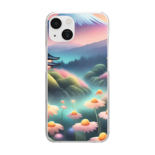 富士山 Clear Smartphone Case