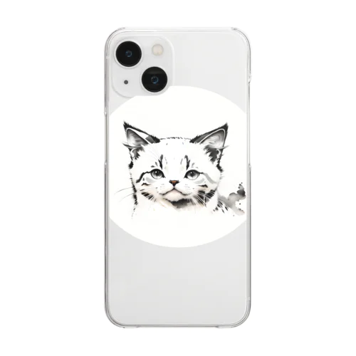 ねこさん８ Clear Smartphone Case