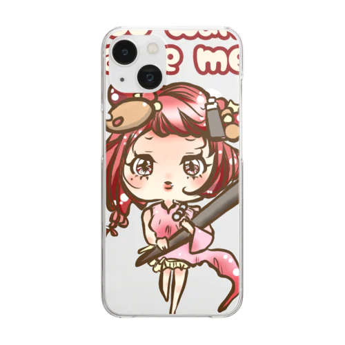 ワタシヲタベテ（do you want to test me？🍎） Clear Smartphone Case