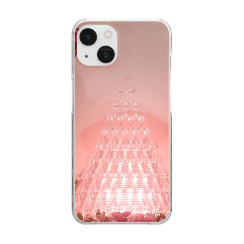 シャンパンタワー Clear Smartphone Case