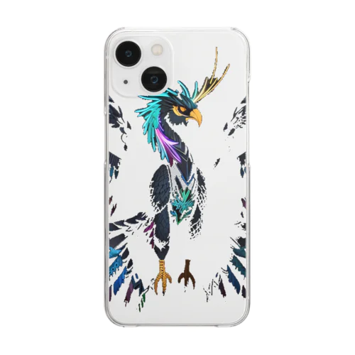 カラフルな鳥 Clear Smartphone Case