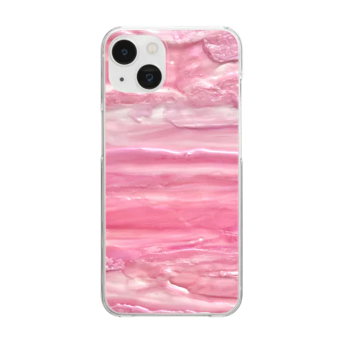 豚バラ Clear Smartphone Case