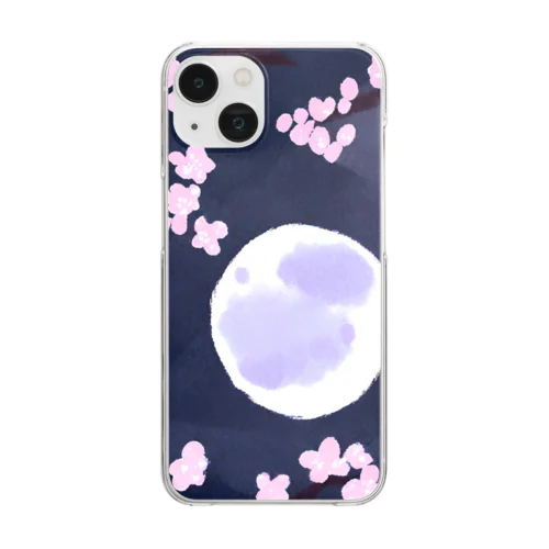 夜桜 Clear Smartphone Case