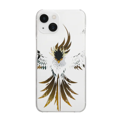 羽ばたき鳥 Clear Smartphone Case