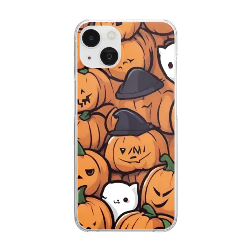 ハロウィン　かぼちゃグッズ Clear Smartphone Case