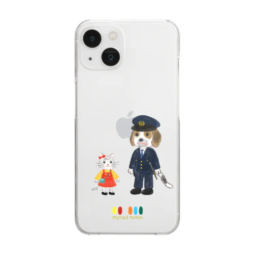 いぬのおまわりさん Clear Smartphone Case