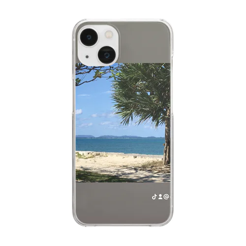 沖縄の海の風景！ Clear Smartphone Case