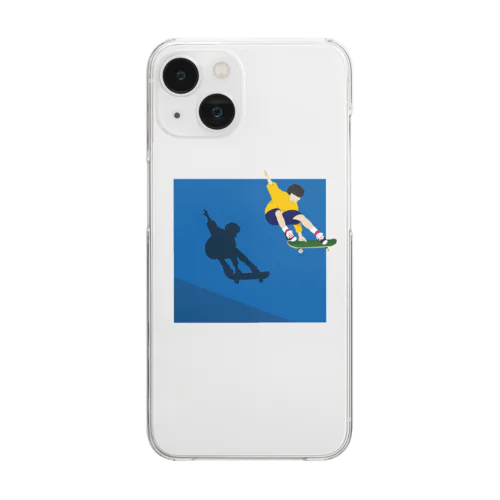 skateboarder Clear Smartphone Case