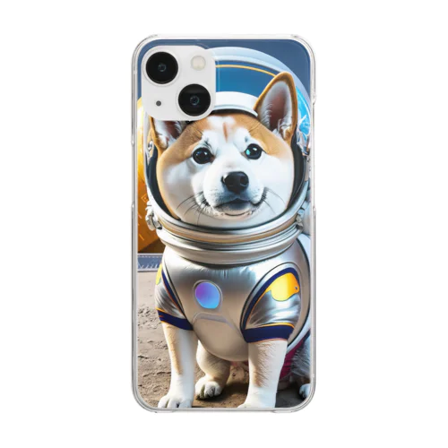 アストロノーツ柴犬 Clear Smartphone Case