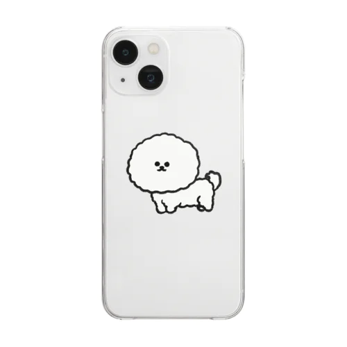 ビションちゃん Clear Smartphone Case