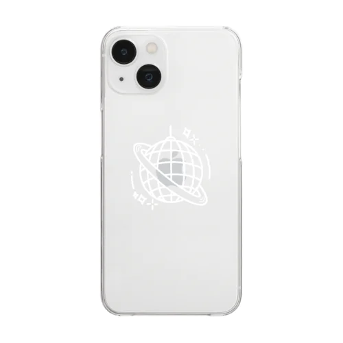 ミラーボール Clear Smartphone Case