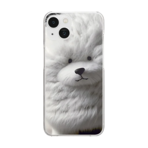 もふもふ犬 Clear Smartphone Case