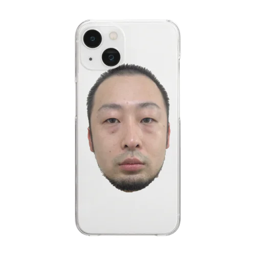 顔だけてんかんくん Clear Smartphone Case