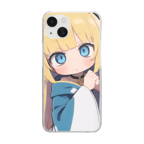 金髪のキツネの女の子 Clear Smartphone Case