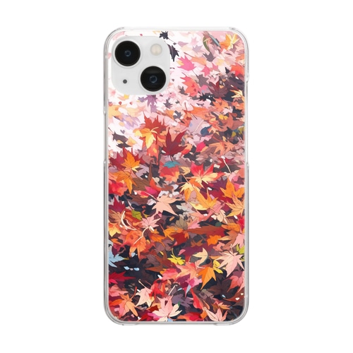 枯葉三昧、秋一色 Clear Smartphone Case