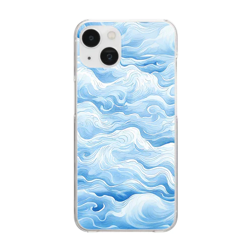 流れるリズム Clear Smartphone Case