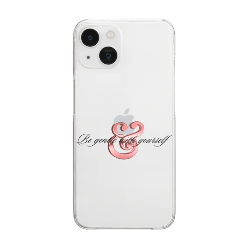 ☆Be gentle with yourself☆ Clear Smartphone Case
