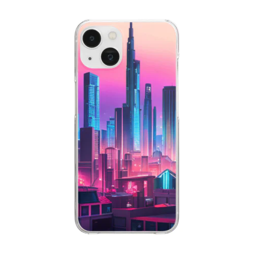 未来都市の視線　～Gaze of the Future City～ Clear Smartphone Case