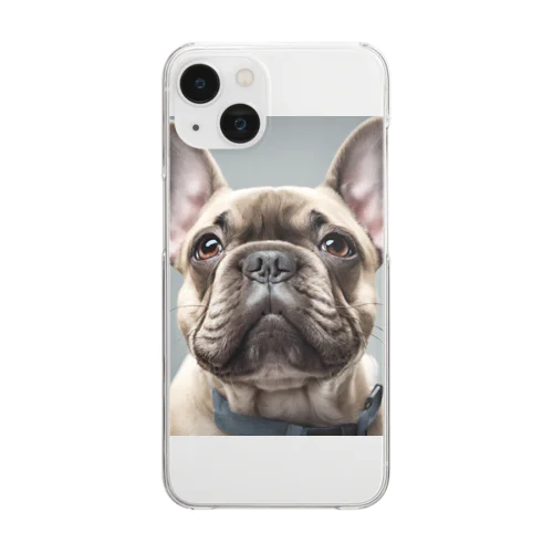 french bulldog Clear Smartphone Case