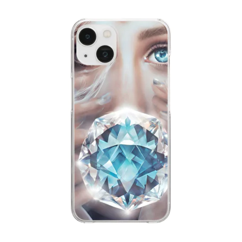 ダイヤモンド女性と神秘 Clear Smartphone Case