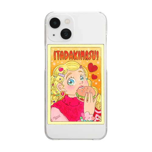 Hamburgerタイム！ Clear Smartphone Case