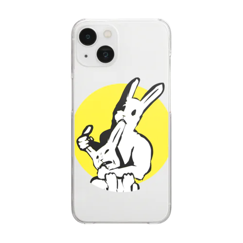 共喰い🐰（ウサギ） Clear Smartphone Case