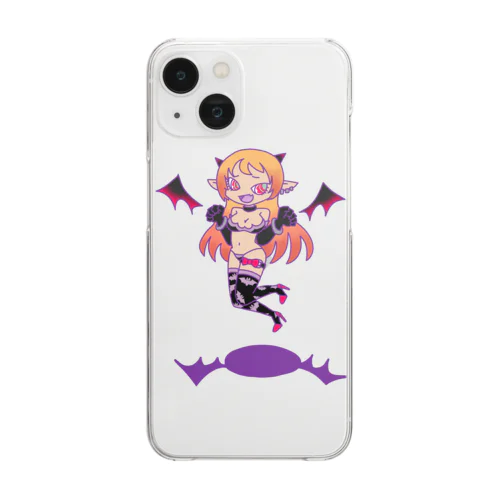 小悪魔サキュバスちゃん Clear Smartphone Case