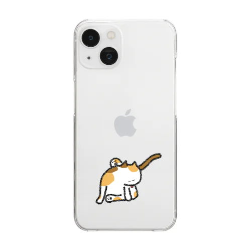 くつろぎ猫 Clear Smartphone Case