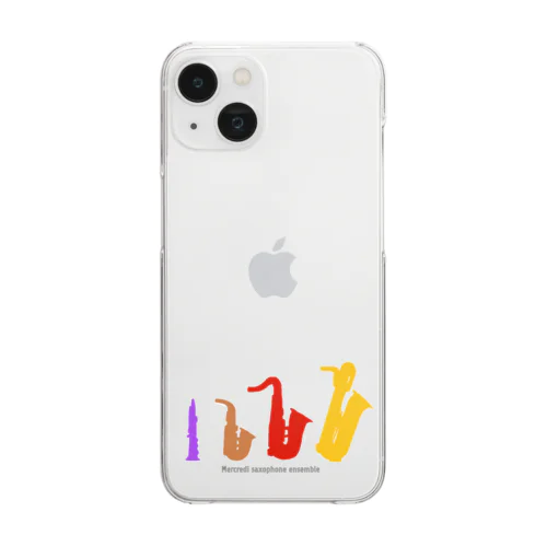 colorful Saxophone Clear Smartphone Case