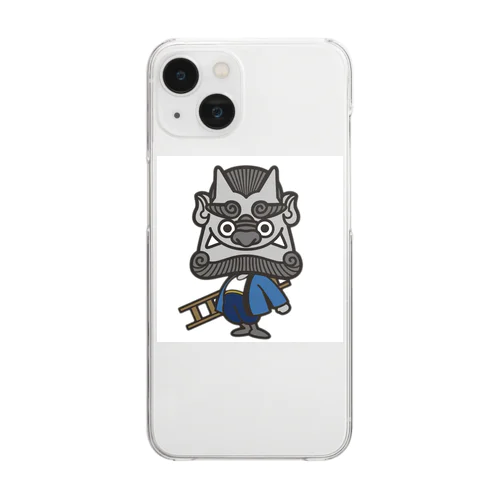 鬼瓦くん Clear Smartphone Case