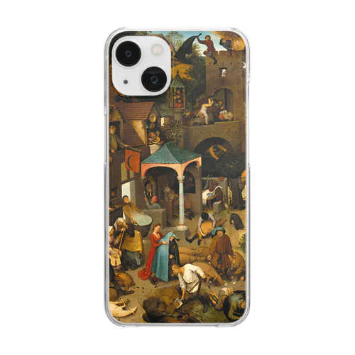 ネーデルラントの諺 / Netherlandish Proverbs Clear Smartphone Case