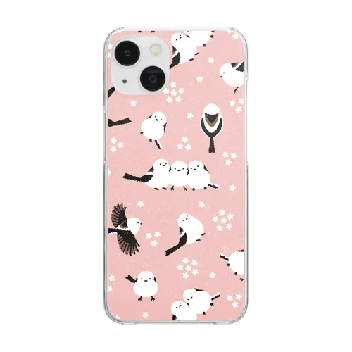 シマエナガ（ピンク） Clear Smartphone Case