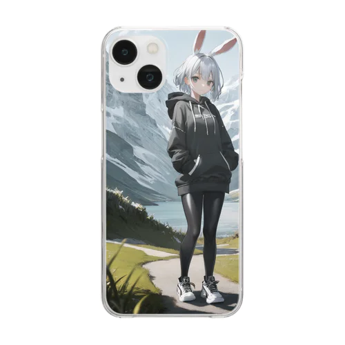 兎の少女は旅に出る Clear Smartphone Case