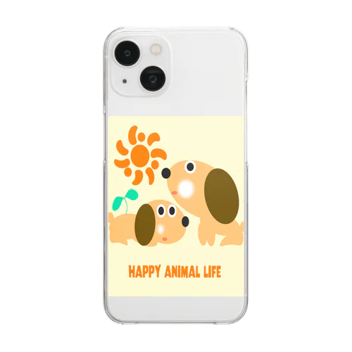 HAPPY ANIMAL LIFE  クリアスマホケース